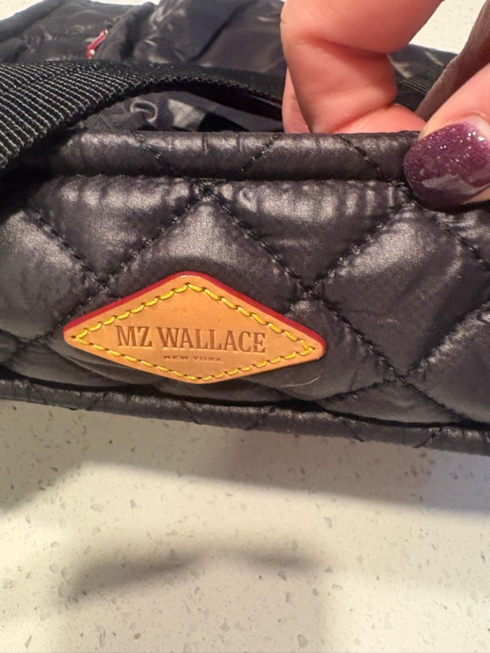MZ Wallace Quilted Crossbody Bag — Black - Picture 7 of 10